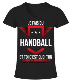 Handball et toi c'est quoi ton super pouvoir cadeau noël anniversaire humour héros noel drôle homme cadeaux heros