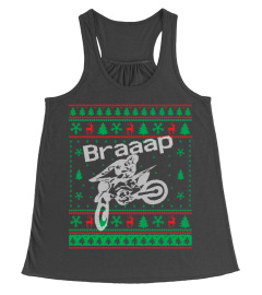 BRAAAP MOTOCROSS UGLY CHRISTMAS SWEATER