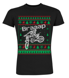 BRAAAP MOTOCROSS UGLY CHRISTMAS SWEATER