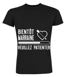 Bientôt marraine t-shirt humour