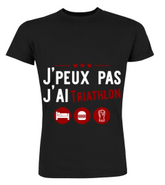 J'ai triathlon t-shirt humour alcool