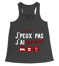 J'ai triathlon t-shirt humour alcool