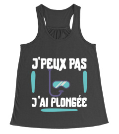 J'peux pas t-shirt humour plongée