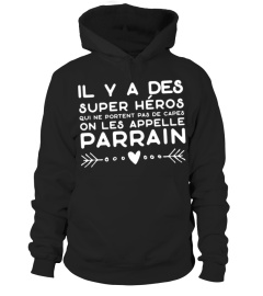 Parrain super héros t-shirt humour