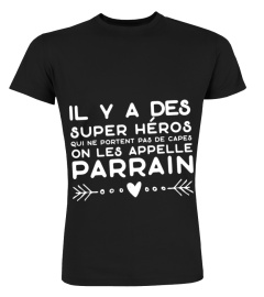 Parrain super héros t-shirt humour