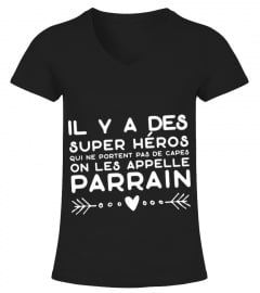 Parrain super héros t-shirt humour