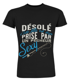 Pêcheur sexy t-shirt humour pêche