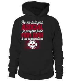 Pas asocial ordi t-shirt humour geek