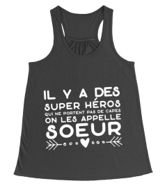 soeur super héros t-shirt humour