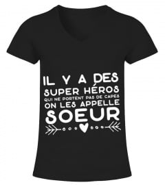 soeur super héros t-shirt humour