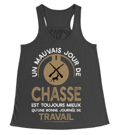 Travail ou chasse t shirt chasseur humour