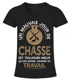 Travail ou chasse t shirt chasseur humour