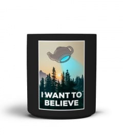 Russells Teapot - I Want To Believe - Office Mug