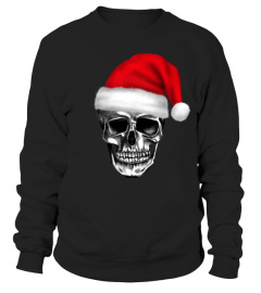 Santa Merry Christmas Skull Tee Shirt