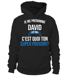 David et toi c'est quoi ton super pouvoir cadeau noël anniversaire humour héros noel drôle homme cadeaux heros