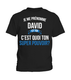 David et toi c'est quoi ton super pouvoir cadeau noël anniversaire humour héros noel drôle homme cadeaux heros