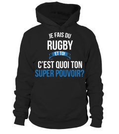 Rugby et toi c'est quoi ton super pouvoir cadeau noël anniversaire humour héros noel drôle homme cadeaux heros