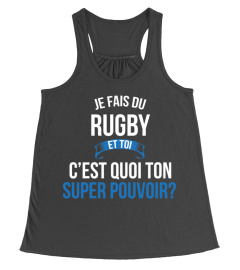 Rugby et toi c'est quoi ton super pouvoir cadeau noël anniversaire humour héros noel drôle homme cadeaux heros