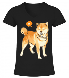 Cute Shiba Inu Heart Shirt Doge T-shirt