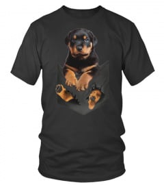 Rottweiler in pocket scratch shirt funny