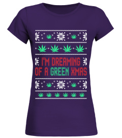 Cannabis vert Pulls Moches De Noël marrant