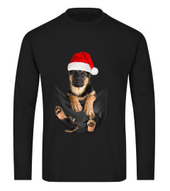 Christmas german shepherd