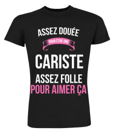 assez douée pour Cariste assez folle pour aimer ça cadeau noël anniversaire humour noel drôle femme cadeaux