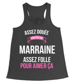 assez douée pour Marraine assez folle pour aimer ça cadeau noël anniversaire humour noel drôle femme cadeaux