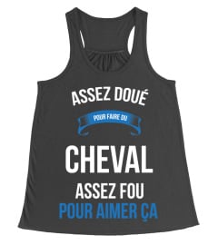 assez doué pour Cheval assez fou pour aimer ça cadeau noël anniversaire humour noel drôle homme cadeaux