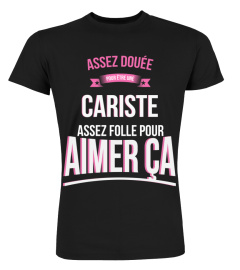 Assez douée pour Cariste assez folle pour aimer ça cadeau noël anniversaire humour noel drôle femme cadeaux