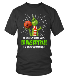 La vie est belle mais le basketball la rend meilleure grinch christmas