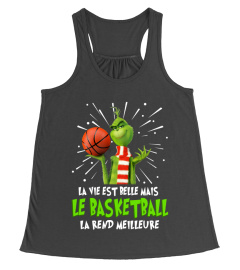 La vie est belle mais le basketball la rend meilleure grinch christmas