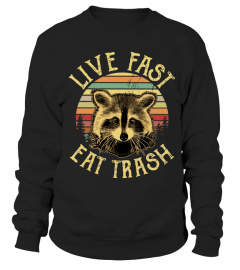 Raccoon Live Fast Eat Trash T Shirt