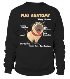 The Pug Anatomy Pug Sweater