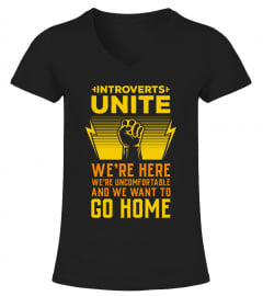 Introverts Unite - Ironic Party Shirt