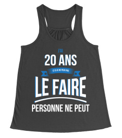 20 ans et si je ne peux pas le faire personne ne peut cadeau noël anniversaire humour noel drôle homme cadeaux