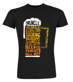 Druncle T-shirt Funny Beer Shirt for Uncles