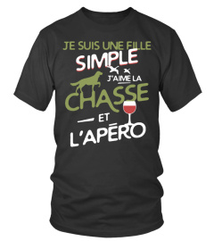 Chasse - une fille simple