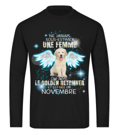 Ne jamais sous-estimer une femme qui aime le golden retriever