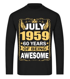 JULY 1959 60 YEARS OF BEING AWESOME