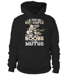 Motocross Mec Simple J'aime Boobs  Moto