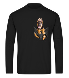 german shepherd In Pocket T shirt