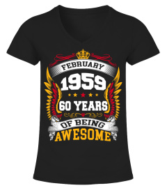 FEBRUARY 1959 60 YEARS OF BEING AWESOME
