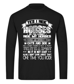 Horse T Shirt Yes I Ride Horse For Men A