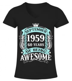 SEPTEMBER 1959 60 YEARS OF BEING AWESOME BEST 2019