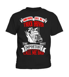 Mens Truck Driver Dad Gift for Father's Day Trucker T Shirt