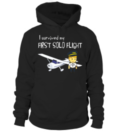 I survived my First Solo Flight student Pilot Aviation Shirt