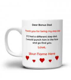 Personalized Bonus Dad Mug