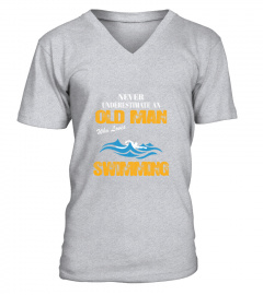 Never Underestimate An Old Man Who Loves Swimming T-Shirt