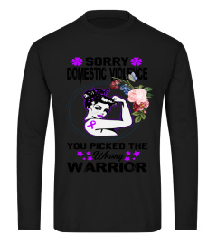 domestic violence soory warrior shirt